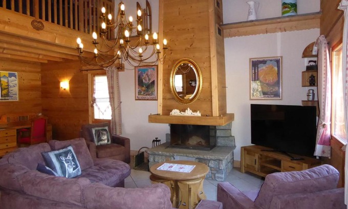 Pralognan-la-Vanoise Ski Chalet | Chalet Haut de Gamme 5P avec Mezzanine, Parking, Proche Téléphérique et Pistes - Pralognan-la-Vanoise - FR-1-464-7