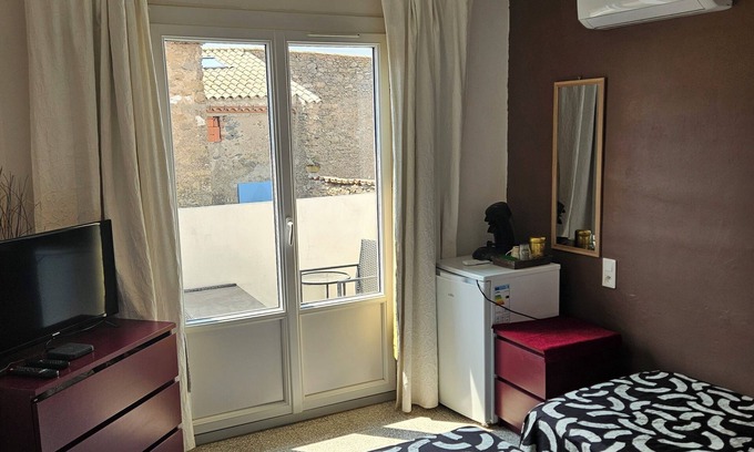 Lezignan-Corbieres House | Chambre 2 lit simple avec balcon