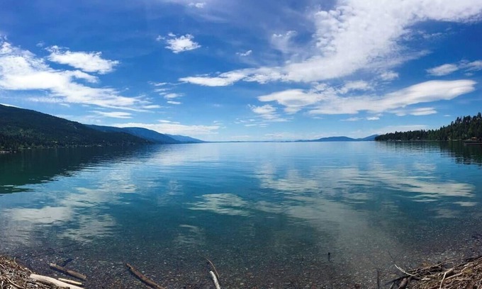 Woods Bay House | Charley's Cottage Flathead Lake Beach Pets Yes!