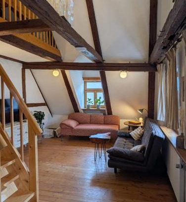 Theilenhofen Apartment | Charmante Wohnung in Fachwerkhaus am Limes