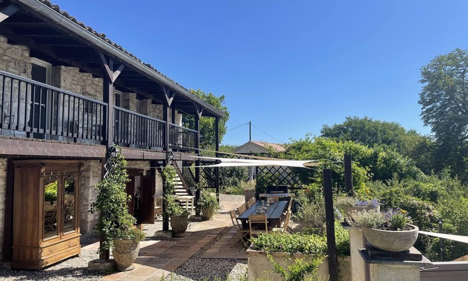 Touffailles House | Charming 4* gîte with private pool&jacuzzi 11 bedrooms/10 bathrooms
