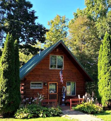 New Bedford House | Charming Creekside Log Cabin with Wood Burning Stove Overlooking the Neshannock Creek, Western PA