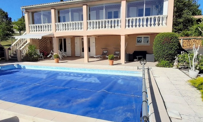 Aussac Apartment | Charming gite with private pool and panoramic view over the countryside