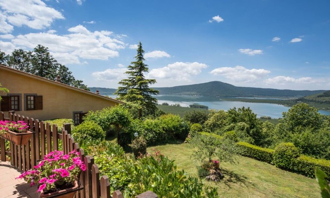 Caprarola House | Charming House with garden and terrace with view near Rome, pool, WiFi, up to 6