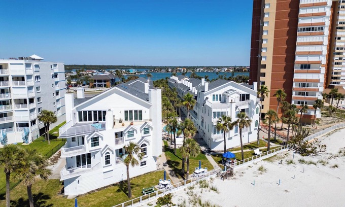 Redington Shores House | Charming Redington Shores 2-bedroom 2.5- bath beach front townhome with garage.