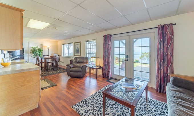 Trinidad Apartment | Charming suite with ocean & beach views, upscale furnishings & grill - near town