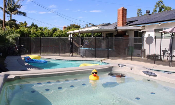 Orange House | Cheerful Disney Residential home With heated Pool