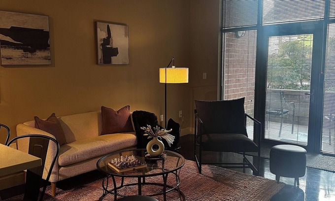 Optimist Park Apartment | Chic Retreat: Elegance Awaits