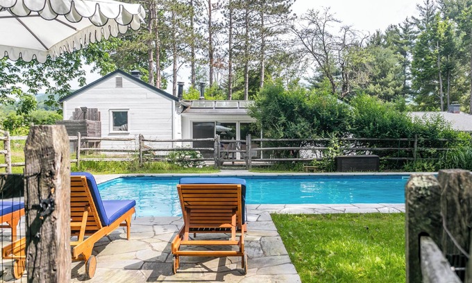 Bearsville Cottage | Chic two Cottage compound with pool and hot tub in a pastoral Woodstock setting.