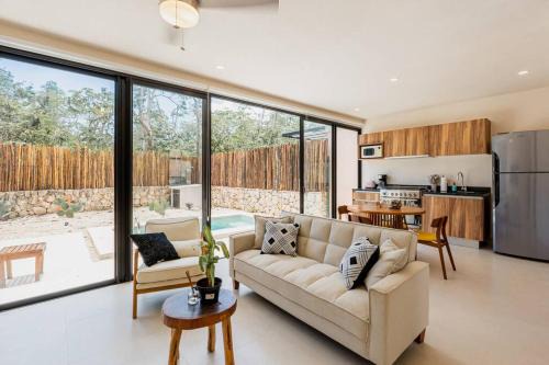 Tulum Apartment | Close to Cenotes Private Pool 24hr Hr Security Gym Yoga Villa