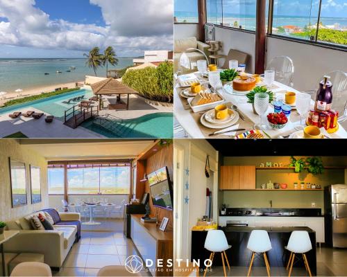 Barra de Sao Miguel Apartment | Cobertura em Barra Bali, Exclusiva Pé na Areia, Luxo e Vista Deslumbrante - Destino BSM 402