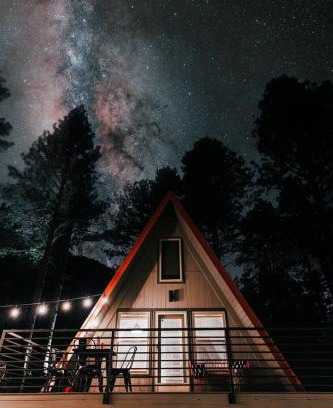 Canoncito Ski Chalet | Cool A-Frame Cabin Rental in New Mexico, for Unforgettable Vacations on the Pecos River