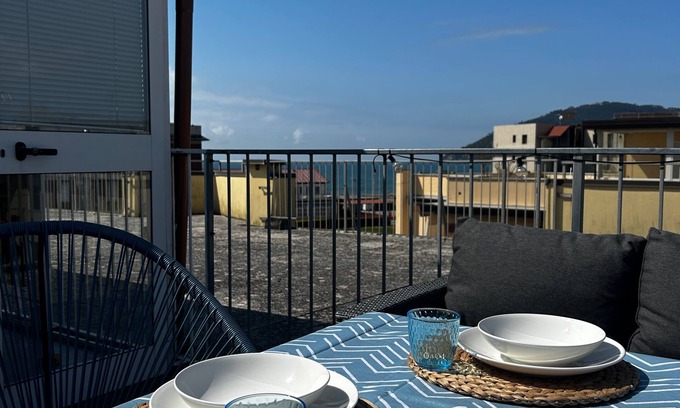 Marinella di Sarzana Apartment | Cosy Apartment With Terrace View in Sarzana, Italy