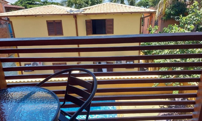 Jabaquara Apartment | Cotia - Novo Flat com Piscina, 50mts da praia, churrasqueira privativa, ar con, wi-fi, netflix, garagem