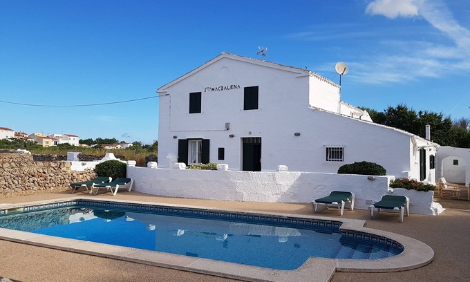 Mahon Cottage | Country house with pool ideal for families near Mahón