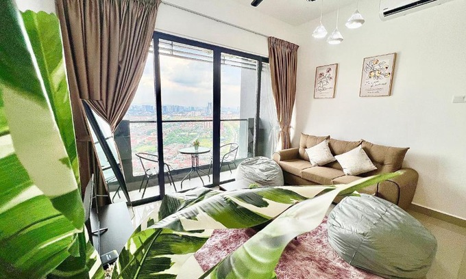 Petaling Jaya Apartment | Cozy 1-7 pax Sunway Pyramid 2Room Wifi TV Balcony