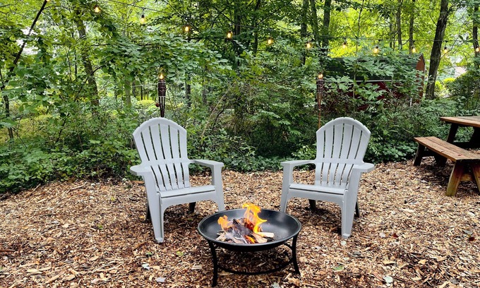 Mohnton House | Cozy 2-bedroom RV- Picnic Area, Fire Ring, and can walk to Maple Grove Raceway