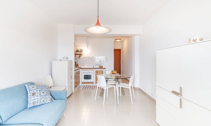 Casa Santa Apartment | Cozy apartment of about 55 square meters, organized on two levels, able to comfortably accommodate up to 4 people, located on the third floor of a building with lift (4 steps to access it). The accommodation is located inside the Erice Beach Residence, w