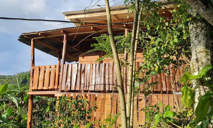 Cachi Cabin | Cozy cabaña overlooking a beautiful valley. Finca Fajardo Lodge. Rustic Cabin#1