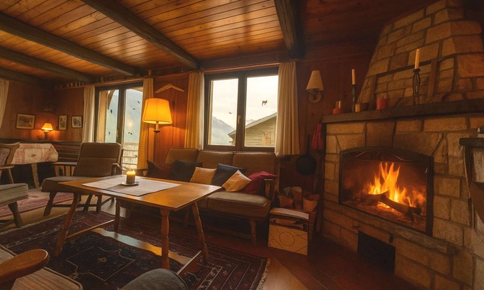 Liddes House | Cozy chalet, Alps view, fireplace & large terrace