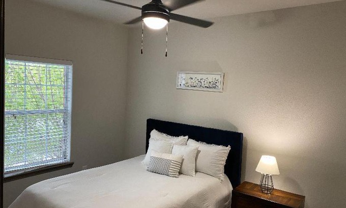 South Main Apartment | Cozy Modern Apartment with patio and pool.