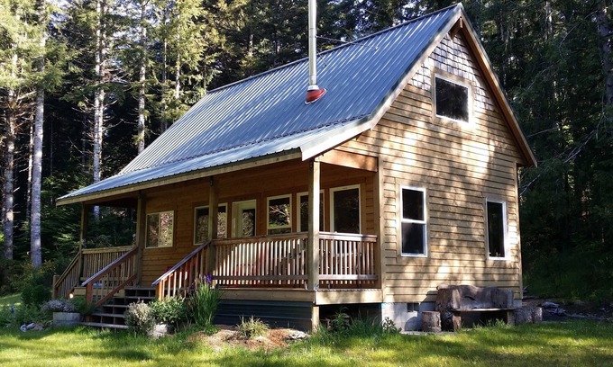 Reedsport Cabin | CozyCattail Cabin on our secluded coastal estuary woodland retreat