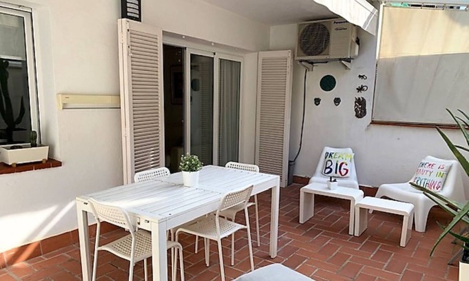 Sitges Town Center Apartment | Cuban Green Terrace Apart -1st Floor-center