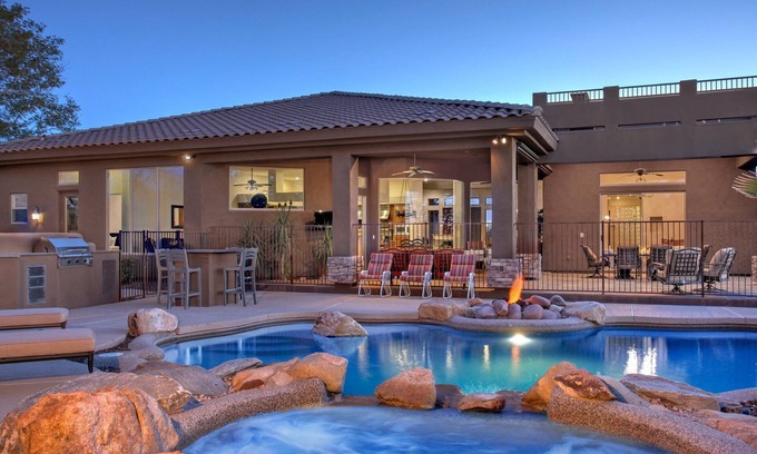 Pinnacle Peak House | Custom Home! 2+ ACRES True Indoor-Outdoor Living!