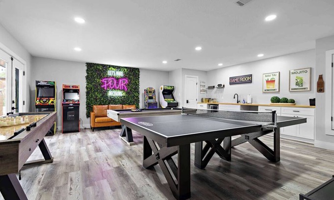 Northwest Dallas House | Dallas Fun Haus: Pool, Massive Game Room, and Atrium