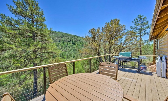 Payson House | Deck and Mogollon Rim Views Secluded Payson Cabin