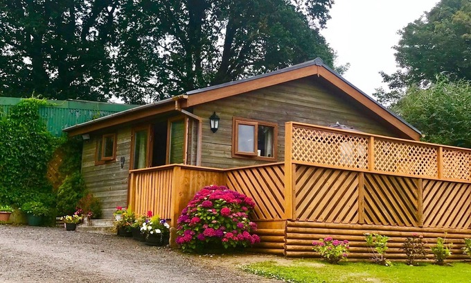 Margam Ski Chalet | Delightful Log Cabin, ideal for visiting the Brecon Beacons and Gower peninsula