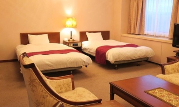 Fukagawa Hotel | Deluxe large twin room without meals Basic pla/Fukagawa Hokkaidō