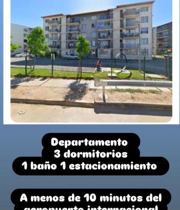 Pudahuel Apartment | Departamento 3 dormitorios 1 baño cerca aeropuerto internacional Pudahuel Santiago Chile