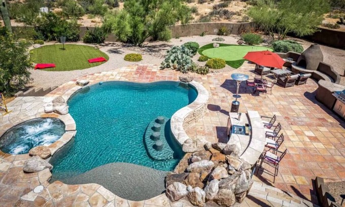 North Scottsdale House | Desert Calm · New Desert Calm Scottsdale 4 Bedroom Pool & Spa