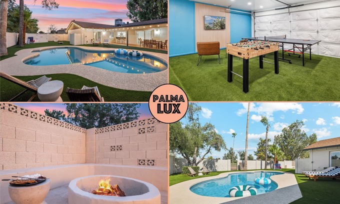 North Mountain House | Desert Oasis: Pool ~ Games ~ Fire Pit on Golf Course