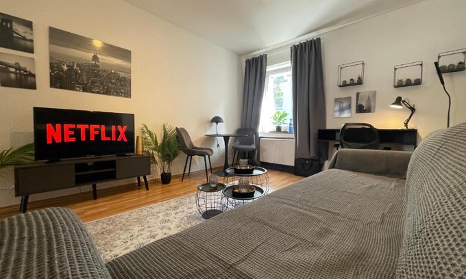 Ruettenscheid Apartment | Design Apt. Messe HBF Uniklinik Perfekt für 4