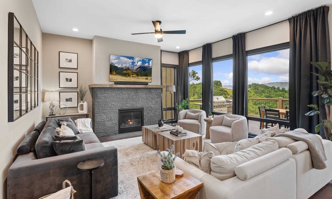 Deep Gap Cabin | Designer Mountain Home with Views