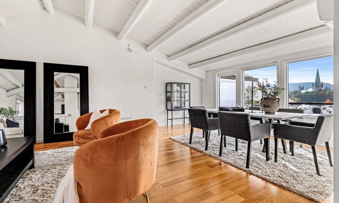 Trondheim House | Detached house in Bakklandet, panoramic views of Nidaros Cathedral