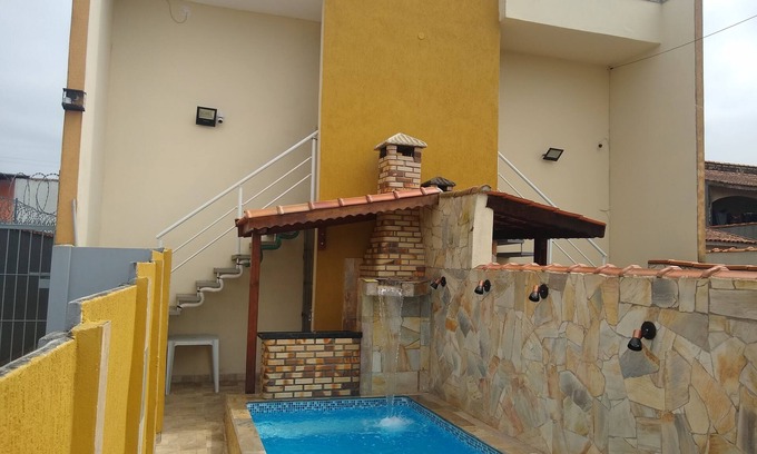 Tupy House | Detached House with 30° Heated Pool on Itanhaém Beach Side