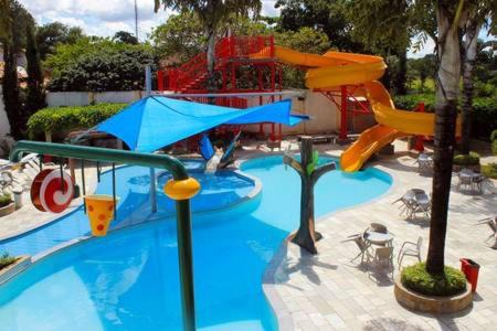 Caldas Novas Apartment | diRoma Resort piscina 24 h com Bar Molhado