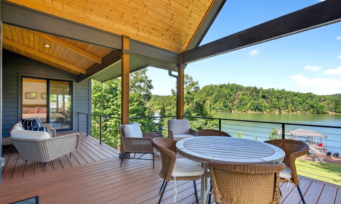 Marion House | Dockside of the Moon | Lakefront Luxury, Views & Private Dock