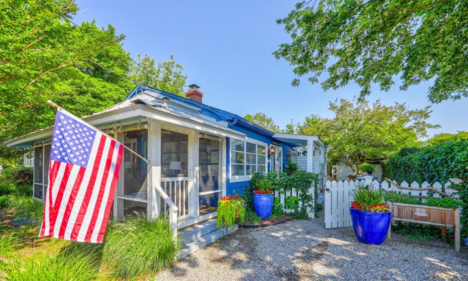 Rehoboth by the Sea House | Dog-friendly home near the ocean with private heated pool, backyard, & fireplace