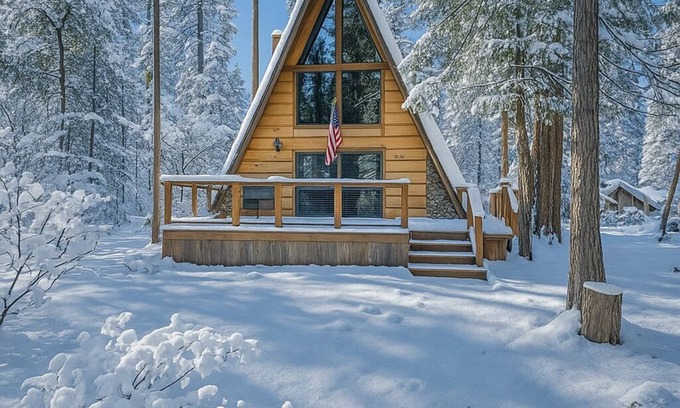 Bretz Mountain Village Cabin | Dogwood Peak ~ Mid-Century A-Frame with AC + Style