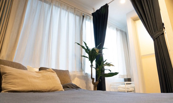 Higashishinagawa Apartment | Double bed room with washing machine/Shinagawa-ku Tokyo