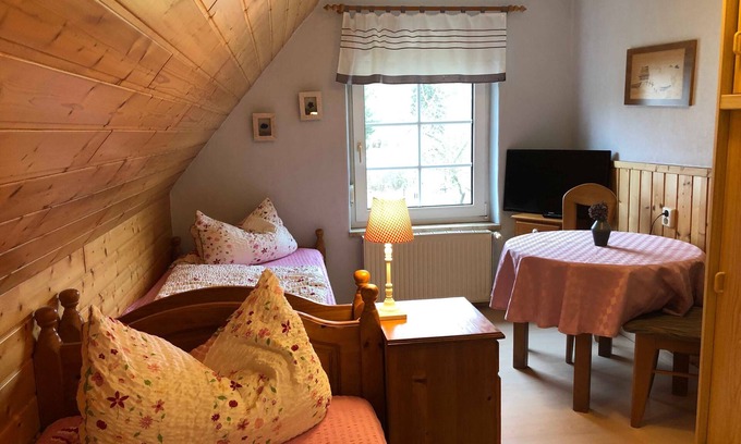 Kloster Apartment | Double room 1 with two single beds - Präkel vacation room