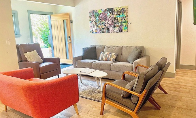 Old Bend House | Downtown cottage with hot tub and fenced yard