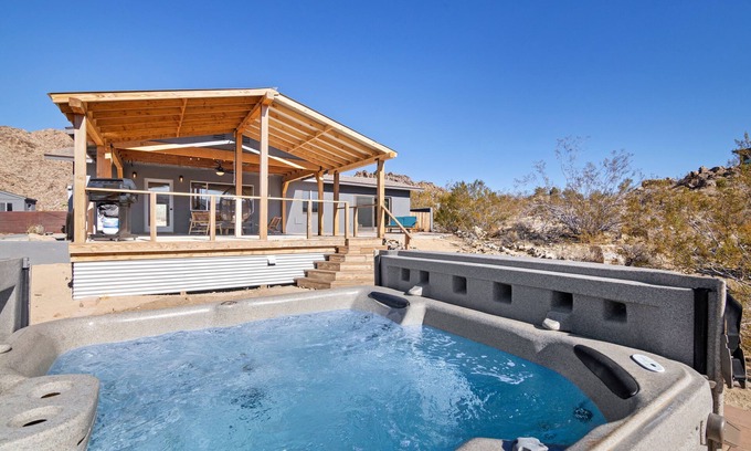 Joshua Tree House | Dreamspace - Hot Tub, Fire Pit, 5 Min. To Park 2 Bedroom Home by RedAwning