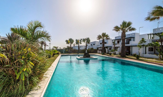 Charco del Palo Cottage | Duplex B13 in a quiet complex with swimming pool 150 m from the sea