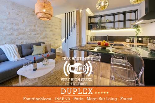 Veneux-les-Sablons Apartment | Duplex High Standing 7'➤Fontainebleau⎮45'➤Paris + Terrace