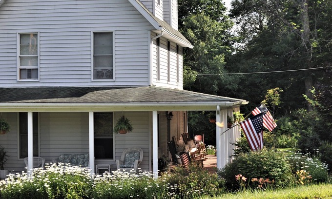 Eagles Mere House | Eagles Mere Lodging Perfect for Two People - Across from Outlet Pond